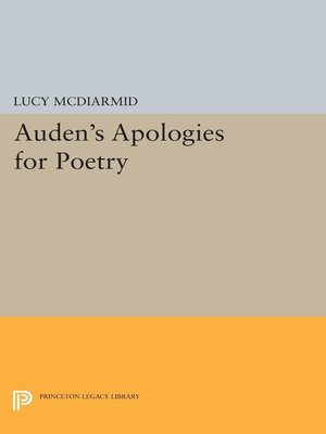 cover image of Auden's Apologies for Poetry